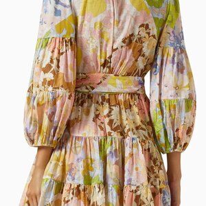 Zimmermann   Pop Wrap Mini Dress in Cotton